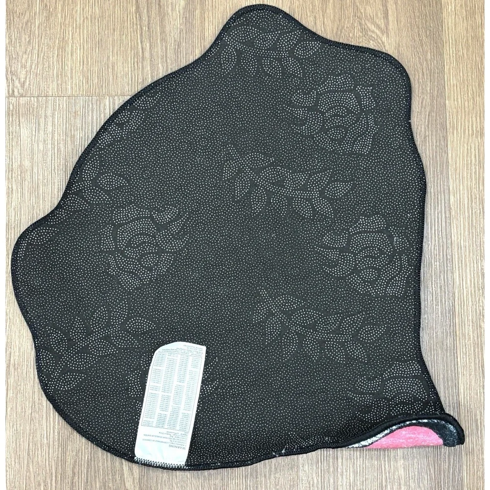 Ghost Mask Shaped Area Rug Inspired Design Non-Slip Plush Polyester Decor